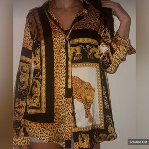 Satin Luxury inspired top Pre loved